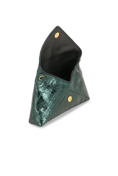 Dries Van Noten Small Envelope Chain Bag In Forest