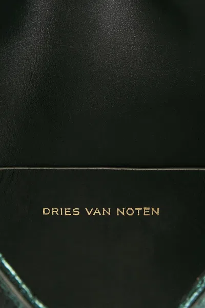 Dries Van Noten Small Envelope Chain Bag In Forest