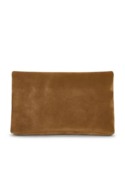 Saint Laurent Large Envelope Pouch In Light Cumin