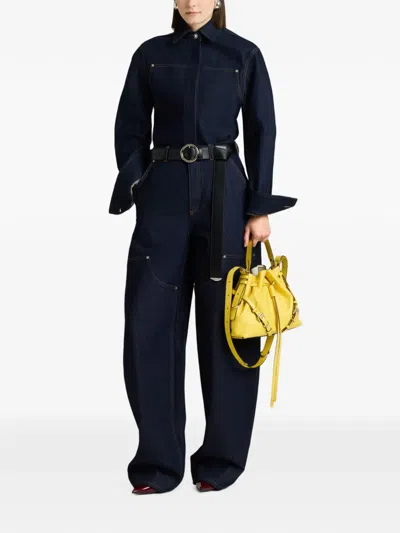 Givenchy Contrast-stitch Denim Shirt In Multi