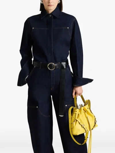 Givenchy Contrast-stitch Denim Shirt In Multi