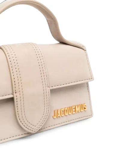 Jacquemus Mini Handbag With Padded Handle And Magnetic Closure In Neutral