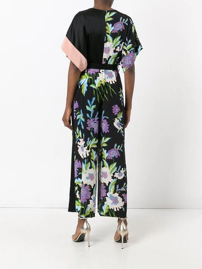 Shop Diane Von Furstenberg Floral Print Belted Jumpsuit
