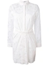 CARVEN CARVEN LACE TRIM SHIRT DRESS - WHITE,3057R3000011968095