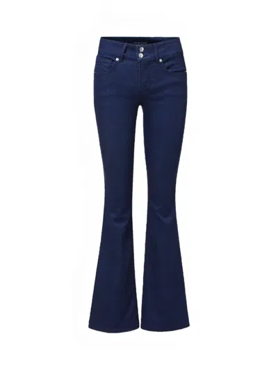 Veronica Beard Beverly Mid-rise Flared Jeans In Blue