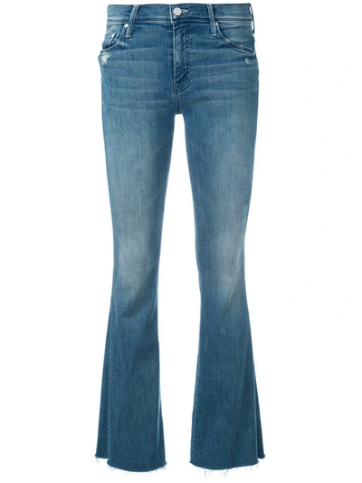Mother The Hustler High Rise Step Hem Jeans In The Buck Stops Here