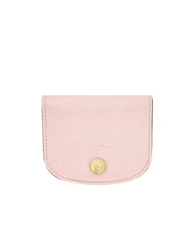 Longchamp Epure Leather Card Case In Black
