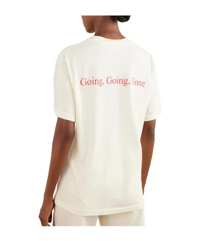 Frame Printed Cotton-jersey T-shirt In White