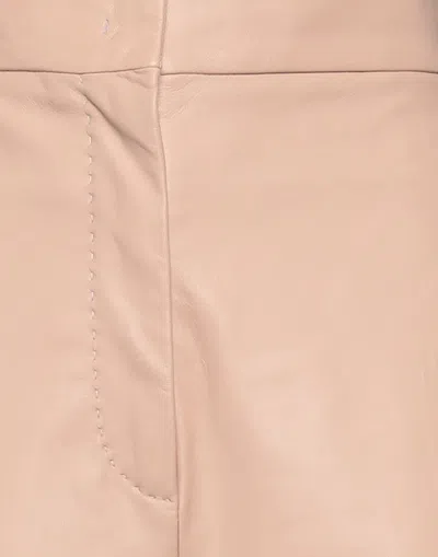 Max Mara Solid Color Shorts In Animal Print