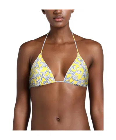 Tory Burch Triangle Floral Bikini In Multi