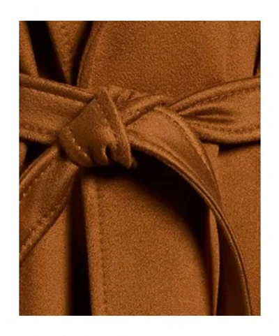 Max Mara Solid-colored Cashmere Long Coat In Multi