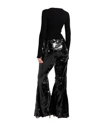 Dolce & Gabbana Solid-colored Flared Pants In Multi