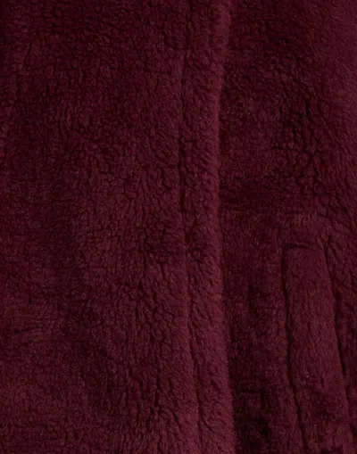 Max Mara Simple Teddy Fleece Coat In Multi