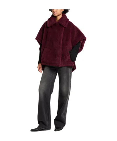 Max Mara Simple Teddy Fleece Coat In Multi