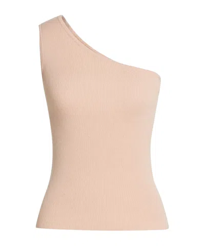 Max Mara Solid Color One-shoulder Tops In Pink