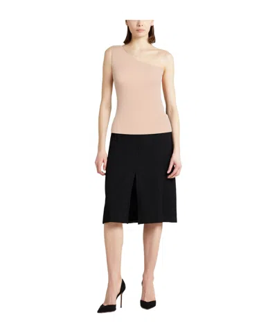 Max Mara Solid Color One-shoulder Tops In Pink