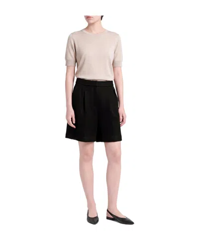 Max Mara Solid Color Shorts In Multi