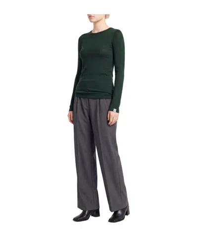 Rag & Bone Plain Colour Basic T-shirts In Green