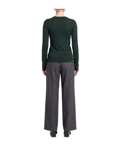 Rag & Bone Plain Colour Basic T-shirts In Green