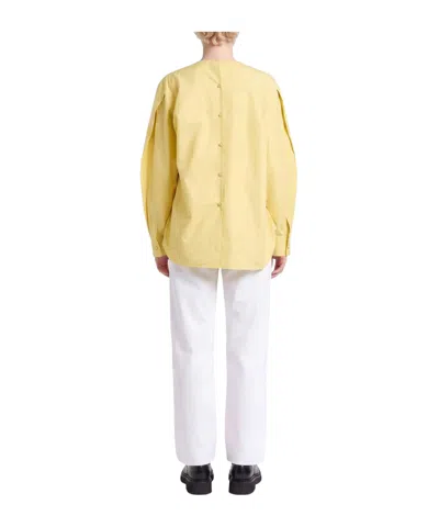 Max Mara Plain Colour Tops In Yellow