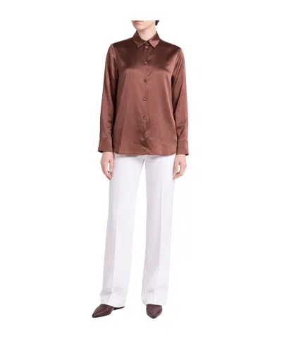 Max Mara Solid Colour Shirts In Pink