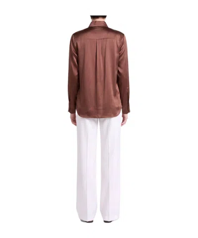 Max Mara Solid Colour Shirts In Pink