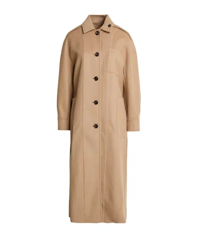Max Mara Single-breasted Overcoat In Neutral