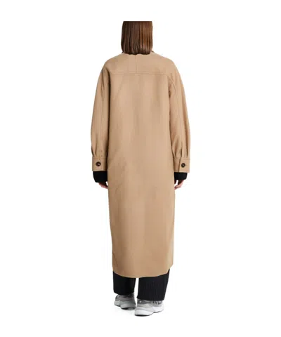 Max Mara Single-breasted Overcoat In Neutral