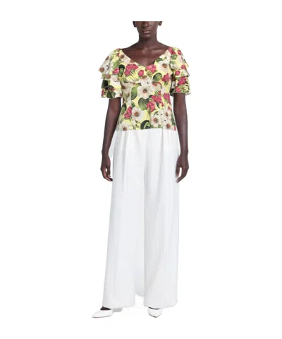 Dolce & Gabbana Floral-print Tops In Multi