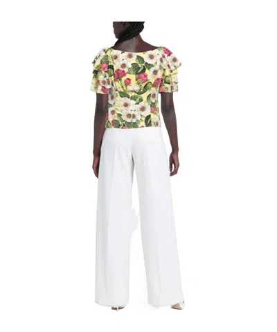 Dolce & Gabbana Floral-print Tops In Multi