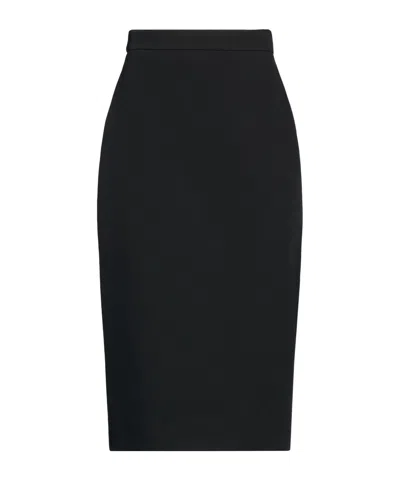 Max Mara Solid High-waist Skirt In Animal Print