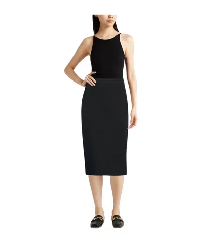 Max Mara Solid High-waist Skirt In Animal Print
