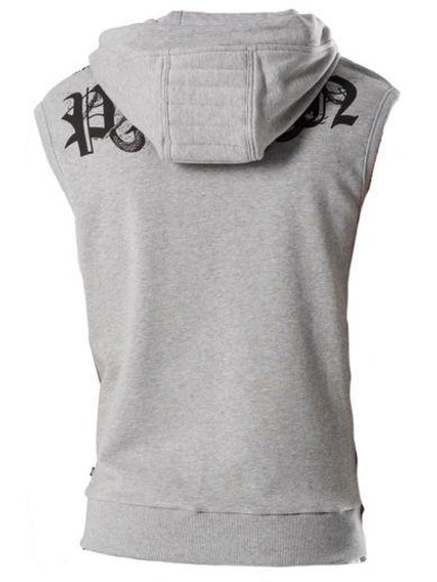 Shop Philipp Plein Vest Sweatshirt Snakes In Grey