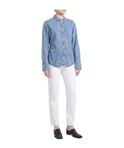 Rag & Bone Denim Shirts In Blue