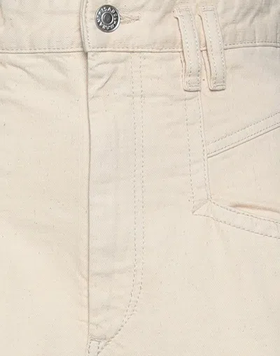 Isabel Marant Solid Minimal Straight Leg Jeans In Neutral