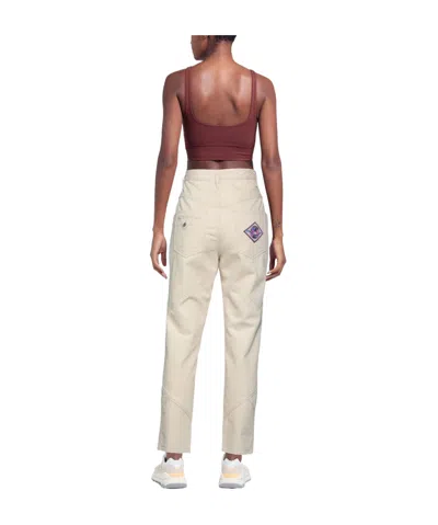 Isabel Marant Solid Minimal Straight Leg Jeans In Neutral