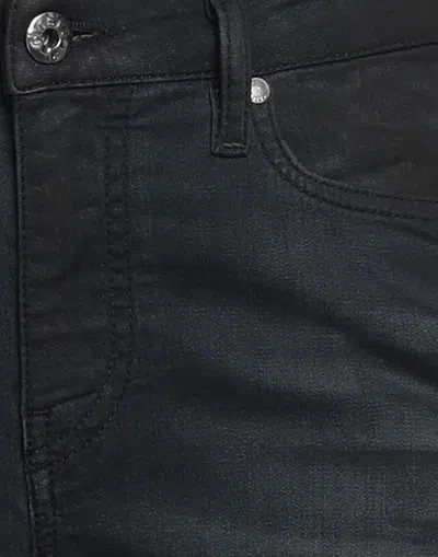 Diesel Solid Color Denim Trousers In Blue
