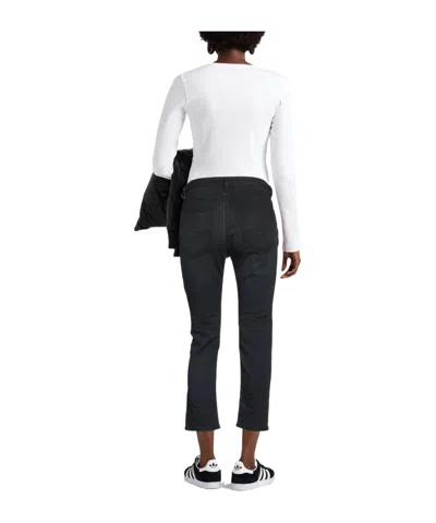 Diesel Solid Color Denim Trousers In Blue