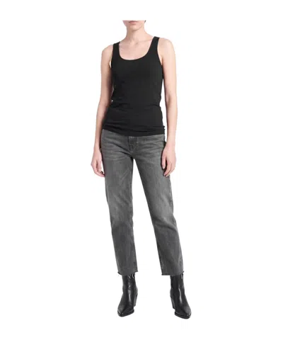 Rag & Bone Plain Colour Vests In Black