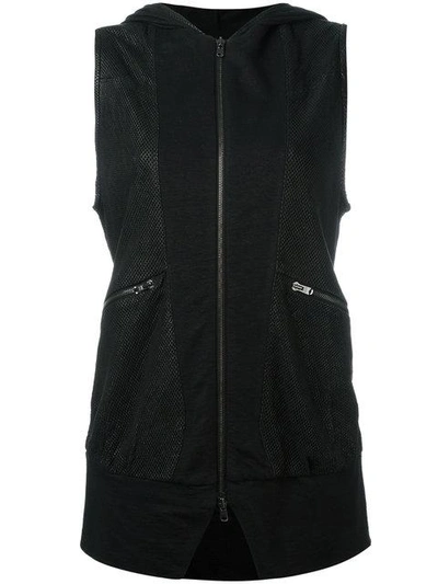 Shop Lost & Found Ria Dunn Sleeveless Perforated Jacket - Black