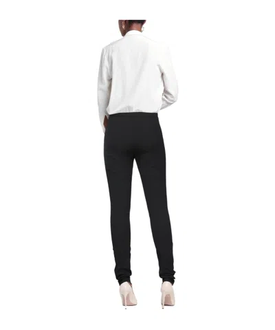 Rag & Bone Solid Color Stretch Slim Fit Long Pants In Black