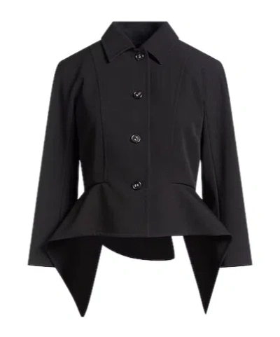Max Mara Minimalist Blazer In Black