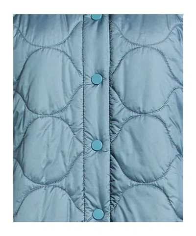 Max Mara Minimalist Plaid Jacket In Blue