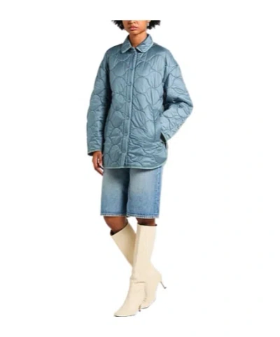 Max Mara Minimalist Plaid Jacket In Blue