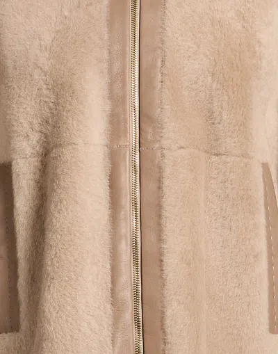 Max Mara Lambskin Jacket In Brown
