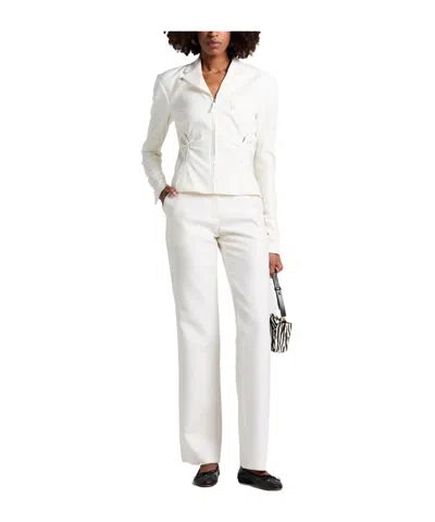 Jacquemus Single-breasted Fitted Suit In White