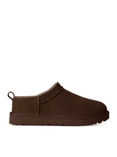 Ugg Classic Micro Ankle Boots In Brown