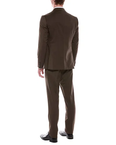 Corneliani 2pc Wool-blend Suit In Brown