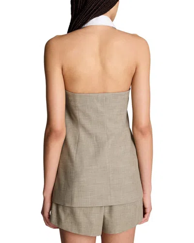 Kenneth Cole Strapless Vest With Removeable Halter In Gray