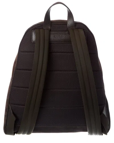 Gucci Ophidia Medium Suede Backpack In Brown